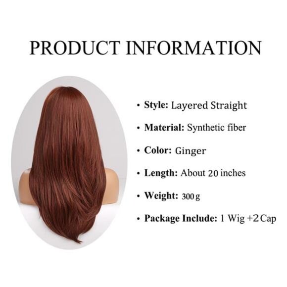 Women Cosplay Daily Natural Hair Wig Heat Resistant Fiber -Arburn
